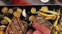Grilled Top Sirloins with Roasted Root Vegetables Grilled Top Sirloins with Roasted Root Vegetables