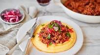 Mexican chilli beef with polenta Mexican chilli beef with polenta