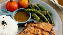 Grilled Kukrobuta Pork Chops with Miso Sauce Grilled Kukrobuta Pork Chops with Miso Sauce