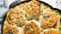 Easiest Skillet Chicken Pot Pie with Herb Butter Biscuits Easiest Skillet Chicken Pot Pie with Herb Butter Biscuits