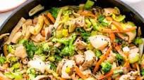 Sesame Ginger Chicken & Leek Stir Fry Sesame Ginger Chicken & Leek Stir Fry