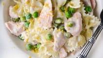 Farfalle with Salmon, Lemon and Peas Farfalle with Salmon, Lemon and Peas