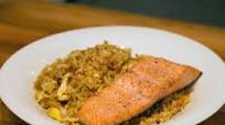 Fried Rice with Simple Baked Salmon Fried Rice with Simple Baked Salmon