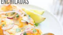 Chicken and Spinach Enchiladas with Creamy Salsa Verde Sauce Chicken and Spinach Enchiladas with Creamy Salsa Verde Sauce