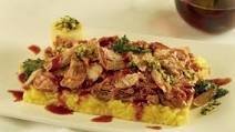 Veal Osso Buco Sous Vide with Gremolata-Stuffed Parsnip “Bones” and Risotto alla Milanese Veal Osso Buco Sous Vide with Gremolata-Stuffed Parsnip “Bones” and Risotto alla Milanese