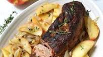 Spiced Pork Tenderloin with Caramelized Onions and Apples Spiced Pork Tenderloin with Caramelized Onions and Apples