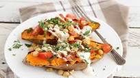 Mediterranean Baked Sweet Potatoes Mediterranean Baked Sweet Potatoes