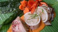 Steamed Stuffed Squid with Percik Sauce Steamed Stuffed Squid with Percik Sauce