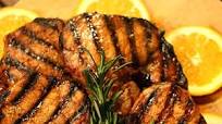 Grilled Orange Glazed Ham Steak Grilled Orange Glazed Ham Steak