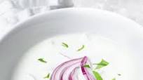 Raita with red onions Raita with red onions