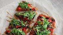 Focaccia Pizza with Tahini Balsamic Drizzle Focaccia Pizza with Tahini Balsamic Drizzle