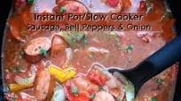 Instant Pot/Slow Cooker Sausage, Bell Peppers & Onion (Paleo,Whole30,Low-Carb) Instant Pot/Slow Cooker Sausage, Bell Peppers & Onion (Paleo,Whole30,Low-Carb)