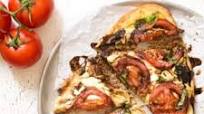 Caprese Hummus Flatbread Pizza Caprese Hummus Flatbread Pizza