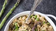 Instant Pot Spring Risotto { with Mushrooms and Asparagus} Instant Pot Spring Risotto { with Mushrooms and Asparagus}