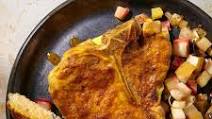 Curried Pork Chops with Roasted Apples & Leeks Curried Pork Chops with Roasted Apples & Leeks