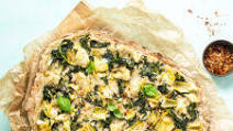 Vegan Spinach Artichoke Pizza Vegan Spinach Artichoke Pizza