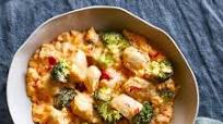 Pressure Cooker Cheddar Broccoli Risotto With Chicken Pressure Cooker Cheddar Broccoli Risotto With Chicken