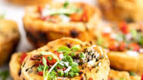 Vegan Quiche Muffins with Sun-dried Tomatoes and Spinach Vegan Quiche Muffins with Sun-dried Tomatoes and Spinach
