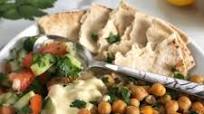 Falafel Plate with Hummus Sauce (Easy Falafel Platter) Falafel Plate with Hummus Sauce (Easy Falafel Platter)