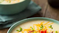 Easy Slow Cooker Loaded Baked Potato Soup Recipe Easy Slow Cooker Loaded Baked Potato Soup Recipe
