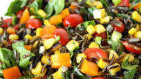 Wild Rice Spinach Salad with Lemon-Garlic Dressing Wild Rice Spinach Salad with Lemon-Garlic Dressing