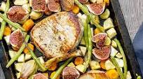 Pork Chop Tray Bake Recipe with Figs and Root Vegetables Pork Chop Tray Bake Recipe with Figs and Root Vegetables