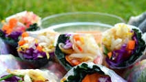 Winter Rolls with Spicy Dip Winter Rolls with Spicy Dip