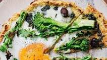 Cauliflower Pizza with Broccoli Cauliflower Pizza with Broccoli