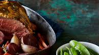 Roast bolar blade beef with mustard and red wine Roast bolar blade beef with mustard and red wine