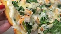 White Spinach and Chicken Keto Pizza White Spinach and Chicken Keto Pizza