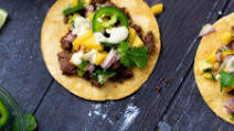 Sesame Beef Tacos with Mango & Jalapeno Recipe Sesame Beef Tacos with Mango & Jalapeno Recipe