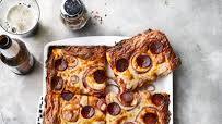 Grandma Pie With Pepperoni and Pink Sauce Grandma Pie With Pepperoni and Pink Sauce