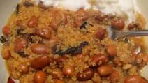 Traditional Lebanese Mujadara with Kidney Beans and Bulgur - Mujadara bi Fasolia Traditional Lebanese Mujadara with Kidney Beans and Bulgur - Mujadara bi Fasolia