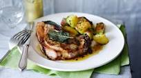 Pork chop “Maman Blanc” with sauté potatoes Pork chop “Maman Blanc” with sauté potatoes