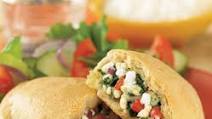 Spinach and Cheese Calzones Spinach and Cheese Calzones