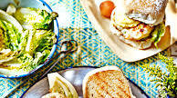 Nathan Outlaw’s seafood burger Nathan Outlaw’s seafood burger