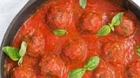 Vegan meatballs in Italian tomato sauce Vegan meatballs in Italian tomato sauce