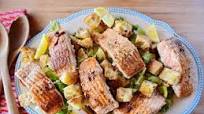 Chipotle Caesar Salad with Grilled Salmon Chipotle Caesar Salad with Grilled Salmon
