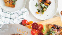 Pizza with Sopressata, Arugula, & Balsamic Glaze Pizza with Sopressata, Arugula, & Balsamic Glaze