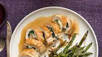Stuffed Chicken Pinwheels with Roasted Green Beans Stuffed Chicken Pinwheels with Roasted Green Beans