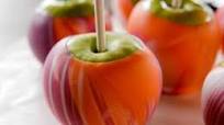 Marbled Dipped Apples Marbled Dipped Apples