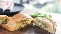 Turkey, Pesto and Veggie Calzones Turkey, Pesto and Veggie Calzones