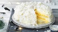 Mango and coconut layer cake Mango and coconut layer cake