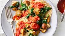 Savory Pancakes with Sautéed Mushrooms and Spinach Savory Pancakes with Sautéed Mushrooms and Spinach