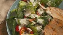Pork Chop Layered Salad with Blue Cheese Dressing Pork Chop Layered Salad with Blue Cheese Dressing