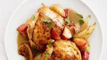 Honey-Mustard Chicken and Apples Honey-Mustard Chicken and Apples