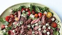 Greek Spinach Salad with Grilled Flap Steak and Marinated Feta Greek Spinach Salad with Grilled Flap Steak and Marinated Feta