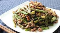 Spicy ground beef and green beans Spicy ground beef and green beans