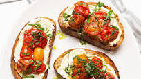 Whipped feta and tomato bruschetta Whipped feta and tomato bruschetta