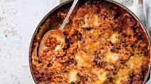 Baked bolognese risotto Baked bolognese risotto